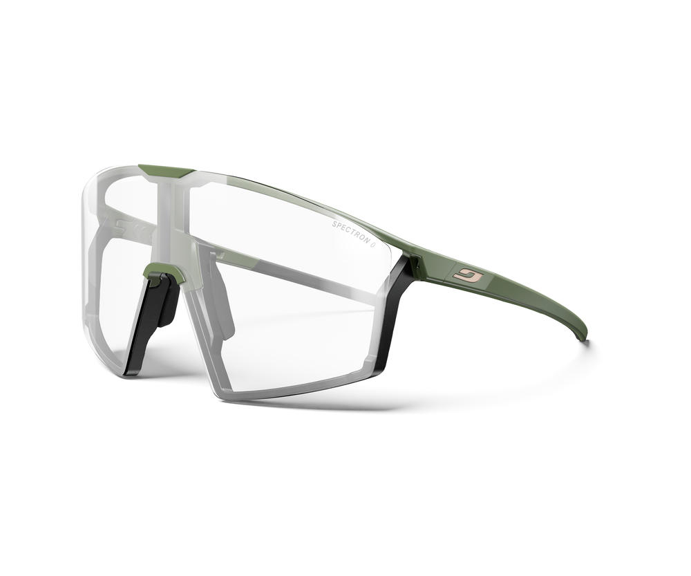Очки Julbo EDGE SPECTRON 3 + SPECTRON 0, хаки, красная + прозрачная линзы фото 3