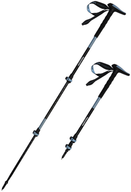 Трекінгова палиця Naturehike CNK2550DS012, 3 секції, 61-125 см, синя, 1 шт фото 