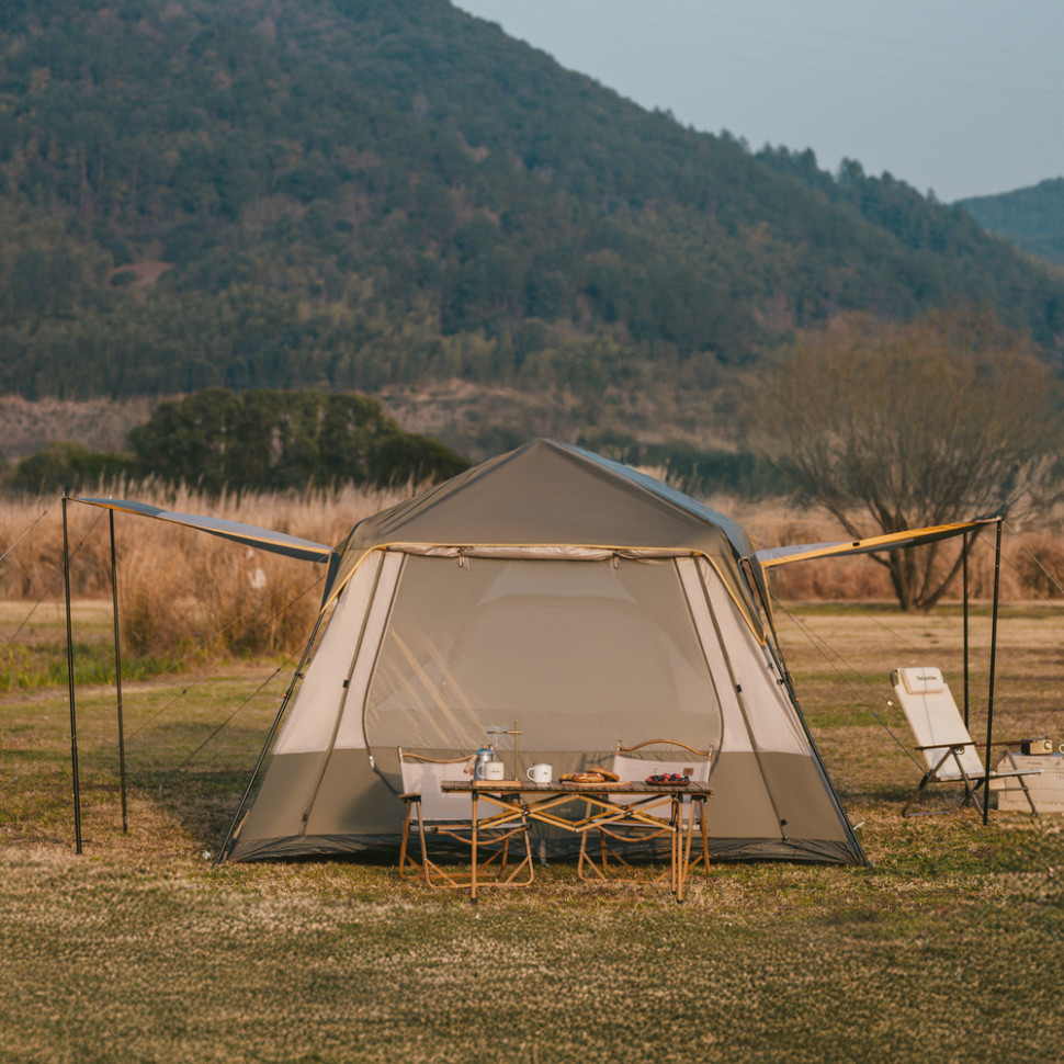 Намет восьмимісний Naturehike Cape 13.1 CNK2450WS050, сіро-коричневий фото 7