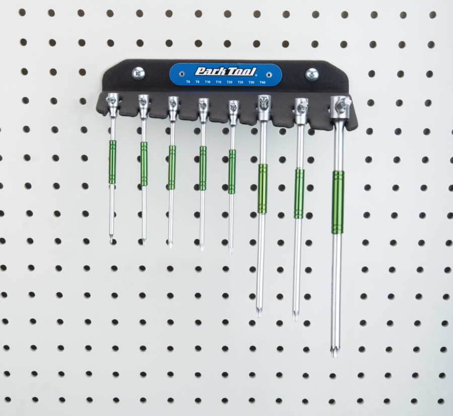 Набір торксів Park Tool THT-1 з Т-рукояткою, 8шт T6/T8/T10/T15/T20/T25/T30/T40 фото 3