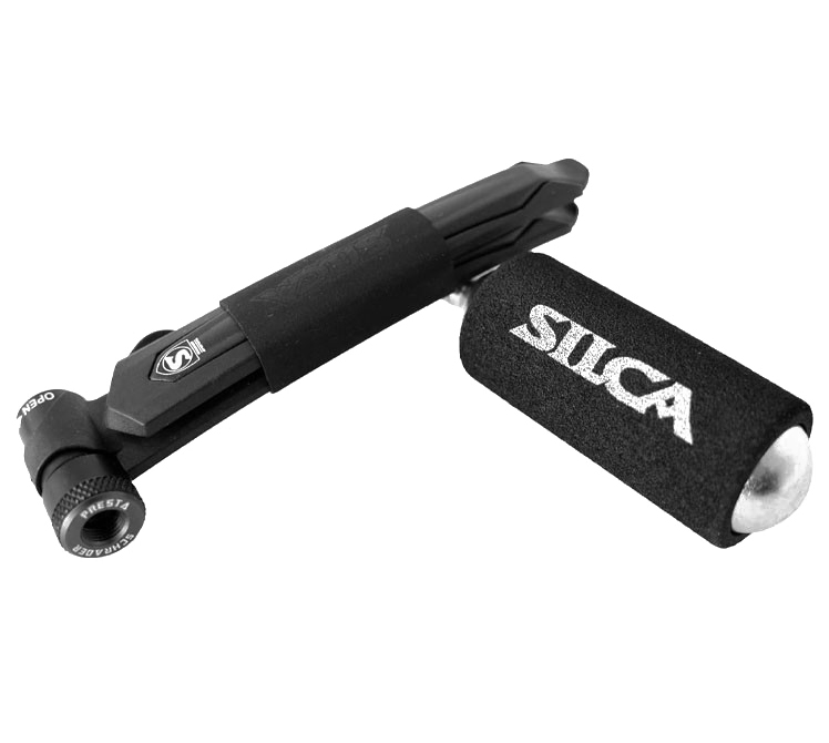 Лопатки бортувальні SILCA Eolo 2-in-1 Tire Levers з адаптером для CO2-балонів, комплект 2 шт, чорні фото 2