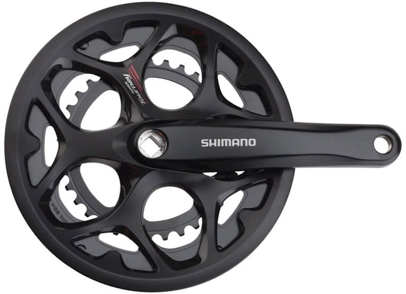 Шатуни Shimano FC-A070 TOURNEY, 170 мм, 2x7/8-ск., 50x34T, захист зірки фото 