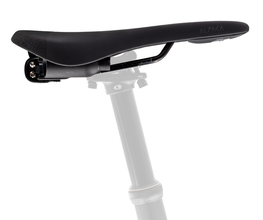 Сідло Fizik Gravita Alpaca + carriage kit  - 130mm, Enduro, Downhill, 362гр. black фото 4