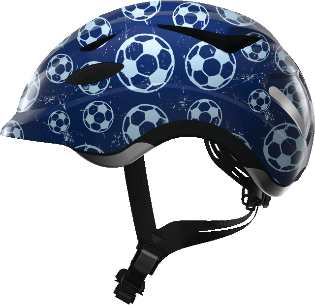 Велошолом дитячий ABUS ANUKY Blue Soccer S (46-52 см) фото 