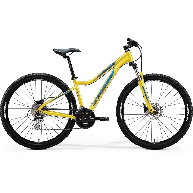 Велосипед 27,5" Merida Juliet 7.20-D рама 15" желто-голубой 2018 фото 