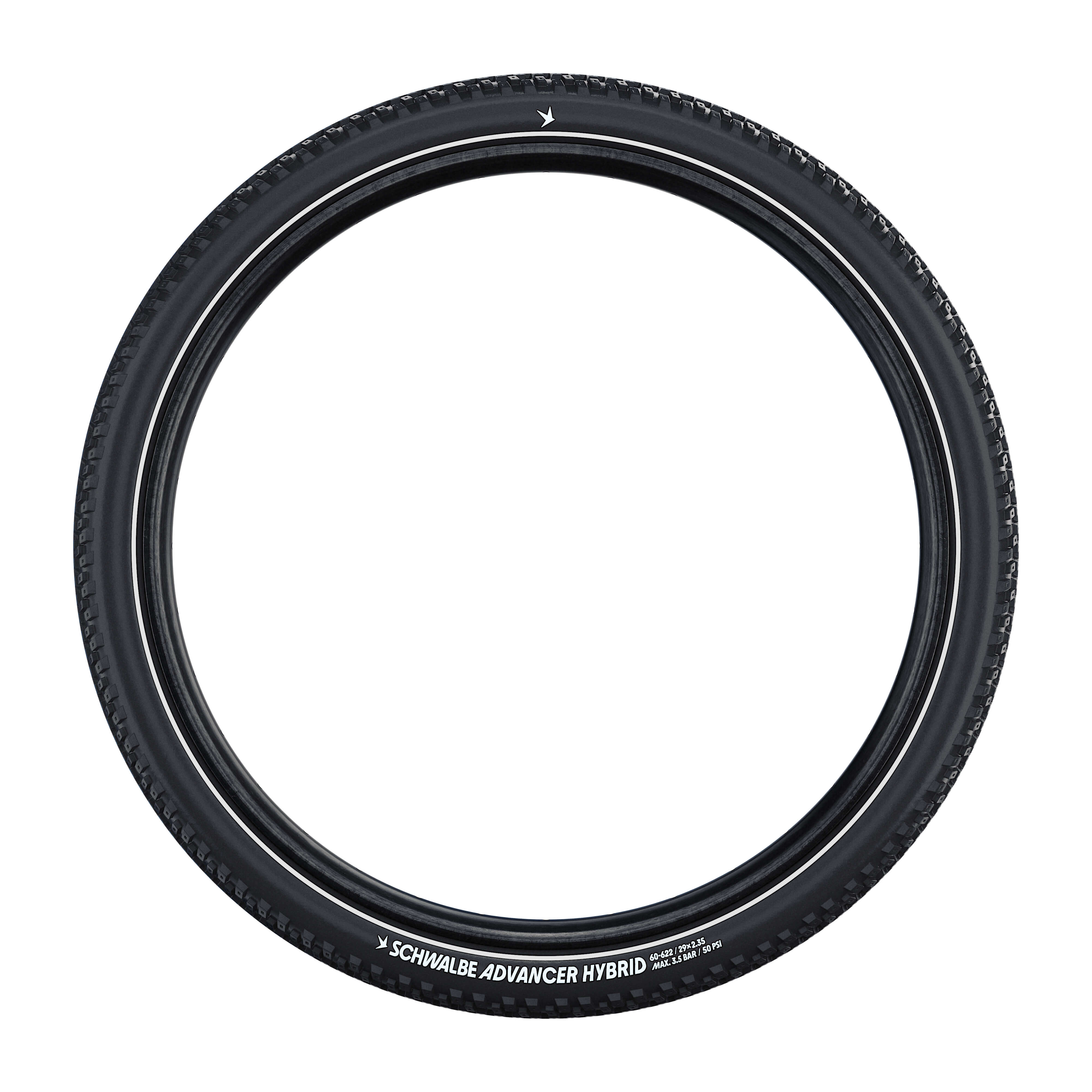 Покришка 27.5x2.10 (54-584) SCHWALBE ADVANCER HYBRID PunctureGuard B/B-SK+RT HS636 GREEN 50EPI фото 5