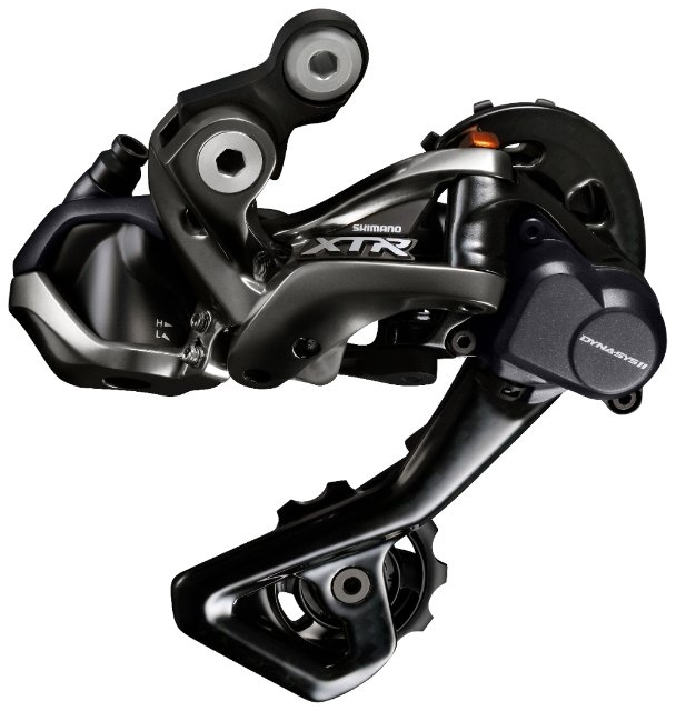 Переключатель задн. Shimano RD-M9050-GS Di2 XTR SHADOW+, 1/2x11-ск., средняя лапка фото 