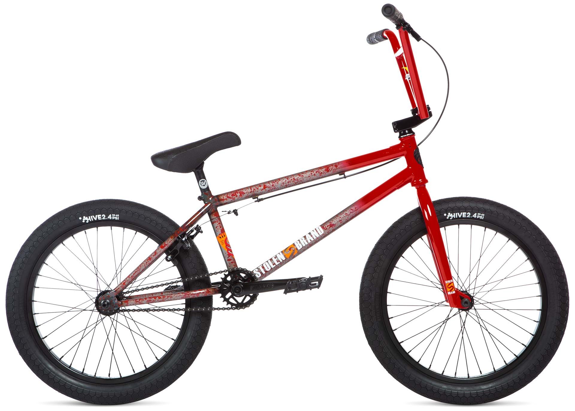 Велосипед 20" Stolen SINNER FC RHD рама - 21" ROAD KILL (RED SPLATTER FADE) A0 фото 