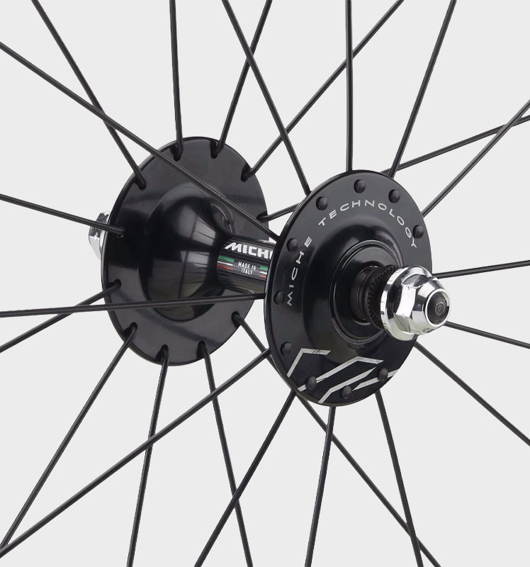 Колесо пер. + задн. 28" Miche PISTARD Wheels Set, Track, 9x100/10x120, Tubular, Black фото 3