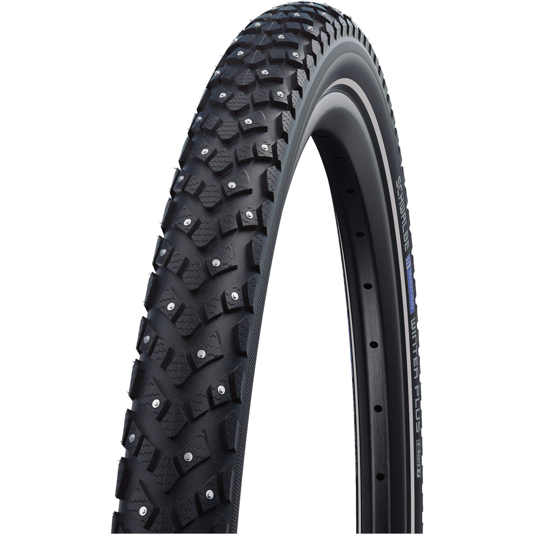 Покрышка 20x2.15 (55-406) Schwalbe MARATHON WINTER PLUS Perf, SmartGuard, TwinSkin 55-406 B/B+RT HS396 144 Steel Studs WiC 67EPI фото 